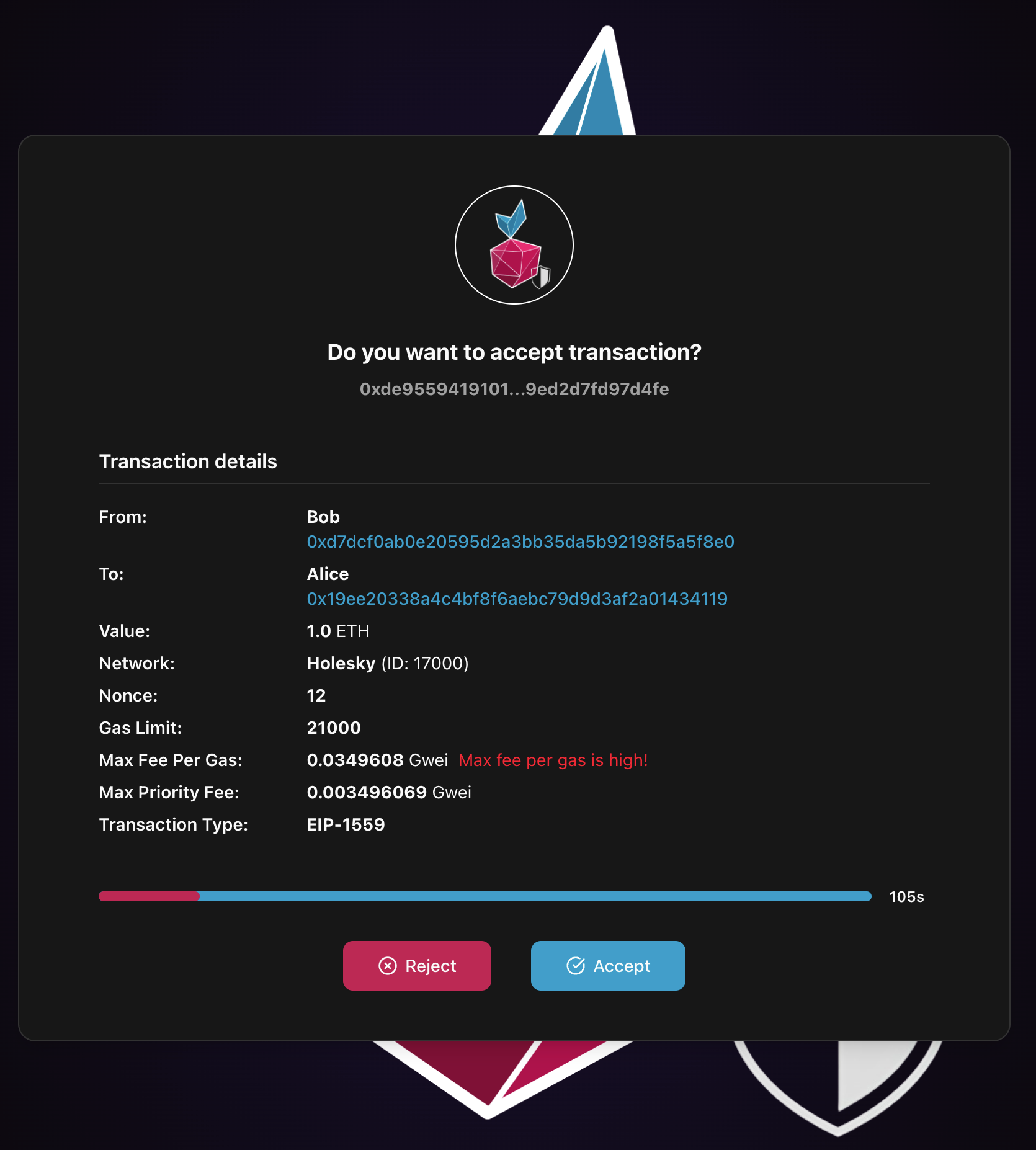 Web3 Pi Tx Firewall Main Interface